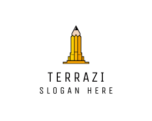 Yellow Pencil Tower logo design