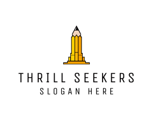 Yellow Pencil Tower logo design