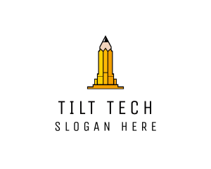 Yellow Pencil Tower logo design