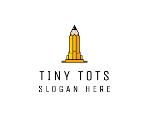 Yellow Pencil Tower logo design