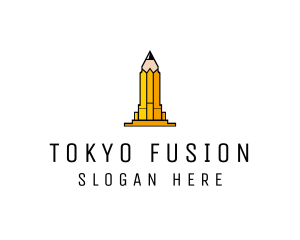 Yellow Pencil Tower logo design