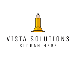 Yellow Pencil Tower logo design