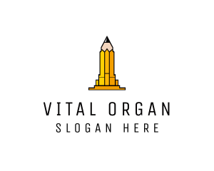 Yellow Pencil Tower logo design