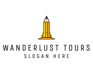 Yellow Pencil Tower logo design