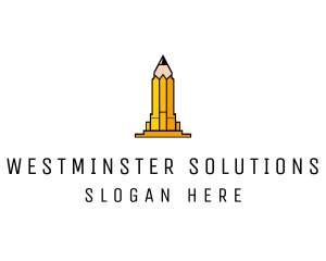 Yellow Pencil Tower logo design