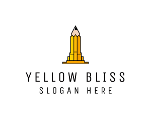 Yellow Pencil Tower logo design