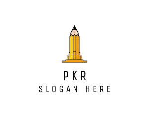 Yellow Pencil Tower logo design