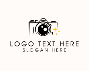 Vlog - Film Camera Photography logo design