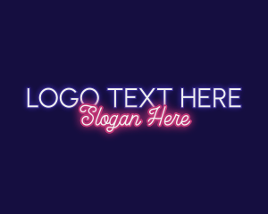 Sign - Retro Neon Business logo design