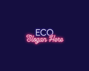 Retro Neon Business Logo