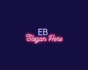 Retro Neon Business Logo