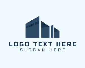 Warehouse - Logistics Warehouse Infrastructure logo design