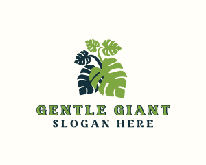 Giant Monstera Plant logo design