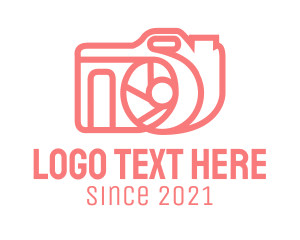 Camera - Pink Digicam Gadget logo design