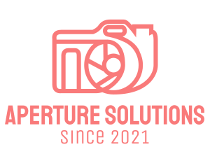 Aperture - Pink Digicam Gadget logo design