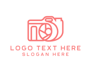 Line Art - Pink Digicam Gadget logo design