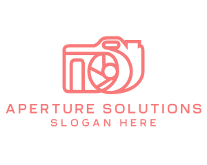 Pink Digicam Gadget  logo design