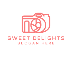 Pink Digicam Gadget  logo design