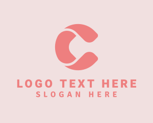 Negative Space - Modern Cosmetic Letter C logo design