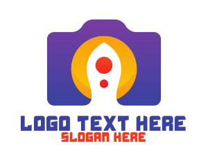 Photo Booth - Violet Tech Camera logo design