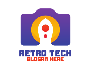 Violet Tech Camera logo design