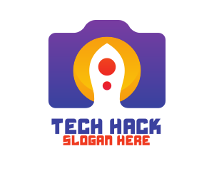 Violet Tech Camera logo design