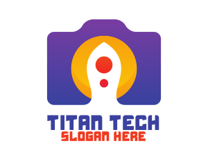 Violet Tech Camera logo design