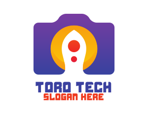 Violet Tech Camera logo design