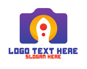 Photographer - Violet Tech Camera logo design