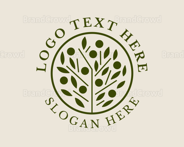 Organic Plant Leaf Logo