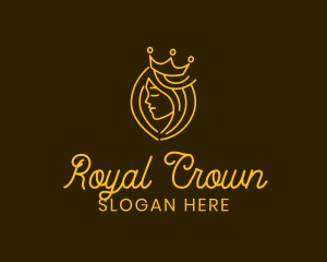 Princess - Beautiful Crown Princess logo design