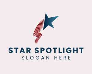 Blue Star Stripes logo design