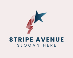 Stripes - Blue Star Stripes logo design