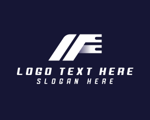 Transportation - Cargo Logistics Letter F logo design