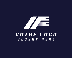 Cargo Logistics Letter F Logo