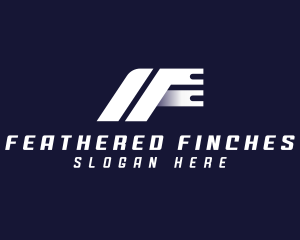 Cargo Logistics Letter F logo design