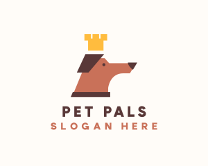 Dog Pet Crown logo design