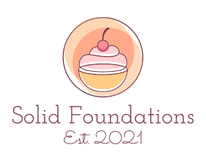 Bread Store - Cherry Cupcake Bakery logo design