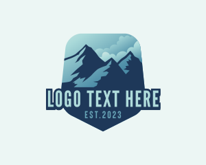 Nature - Trek Mountain Expedition logo design