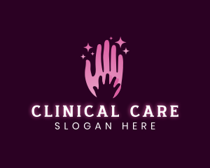 Parent Caring Hand logo design