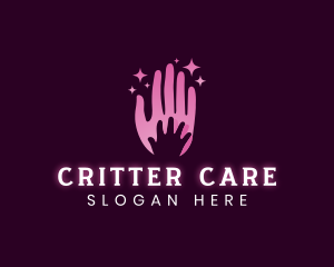 Parent Caring Hand logo design