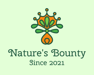 Natural Gardening Crown logo design