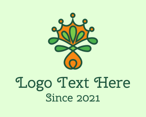 Biological - Natural Gardening Crown logo design