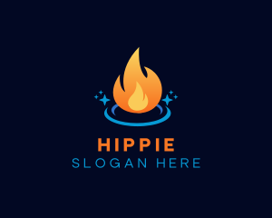 Flame Heat Energy Logo