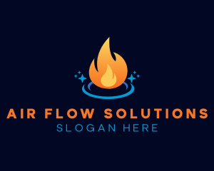 Flame Heat Energy logo design