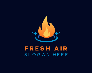 Flame Heat Energy logo design