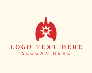 Respiratory System - Respiratory Lung Virus logo design