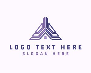Roof - Industrial Roof Construction logo design