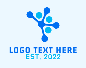 High Tech - Cyber Network Data logo design