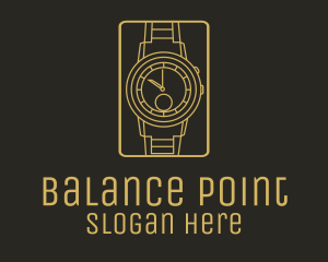 Gold Wristwatch Watch logo design